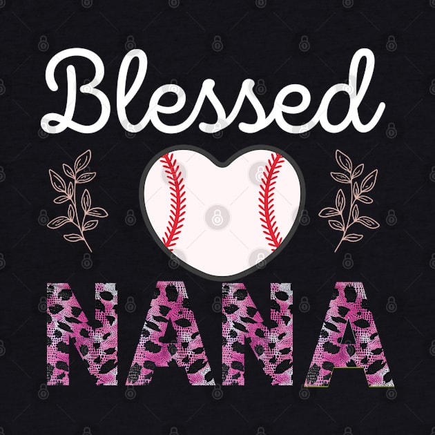 Baseball nana shirts for women Leopard print by madani04